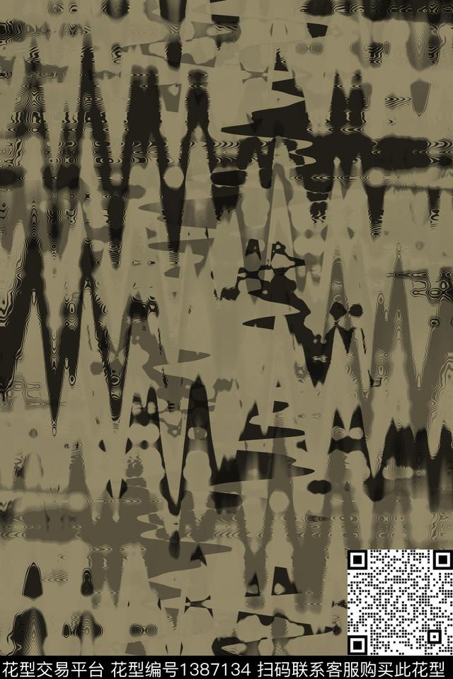 几何男装满版花迷彩传统印花华亿平台下载（图片编号: 1387134） - 瓦栏（Walan）