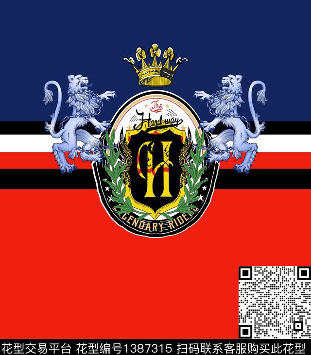 定位花男装大牌风数码印花华亿平台下载（图片编号: 1387315） - 瓦栏（Walan）