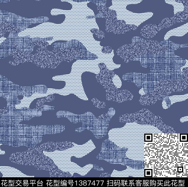 肌理迷彩冲锋衣数码印花华亿平台下载（图片编号: 1387477） - 瓦栏（Walan）
