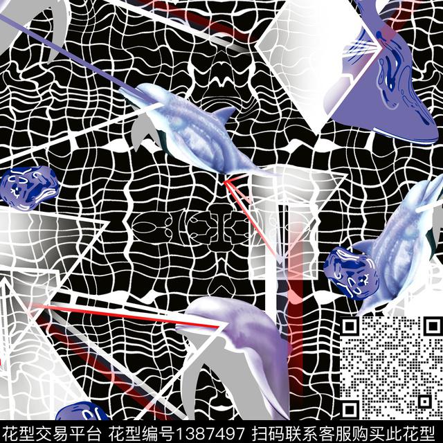 男士夹克系列男士外套七分裤系列传统印花华亿平台下载（图片编号: 1387497） - 瓦栏（Walan）