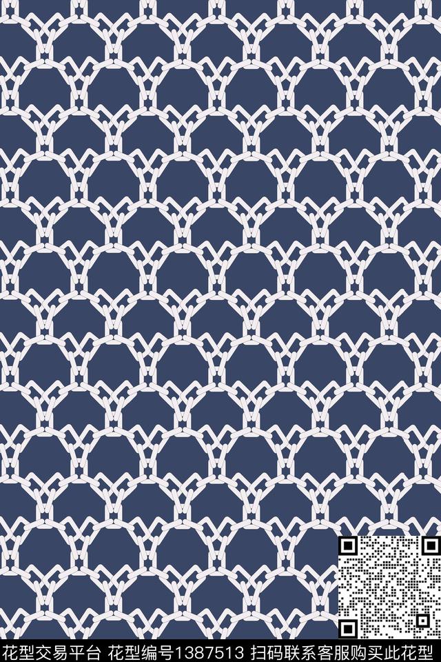 男装满版花黑底花卉黑白华亿平台传统印花华亿平台下载（图片编号: 1387513） - 瓦栏（Walan）