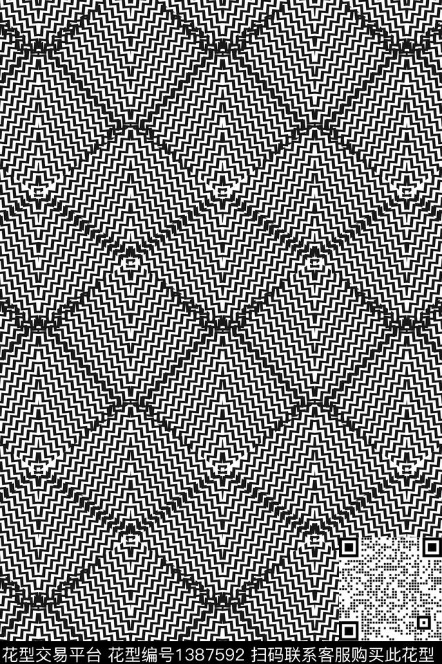 几何大牌风趣味传统印花华亿平台下载（图片编号: 1387592） - 瓦栏（Walan）