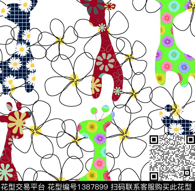 女装大牌风小雏菊数码印花华亿平台下载（图片编号: 1387899） - 瓦栏（Walan）