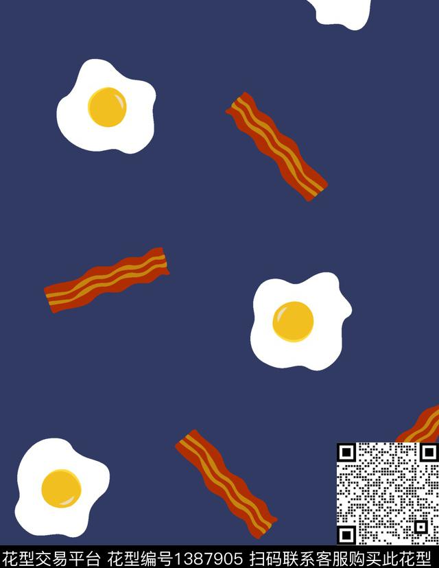 抽象卡通数码印花华亿平台下载（图片编号: 1387905） - 瓦栏（Walan）