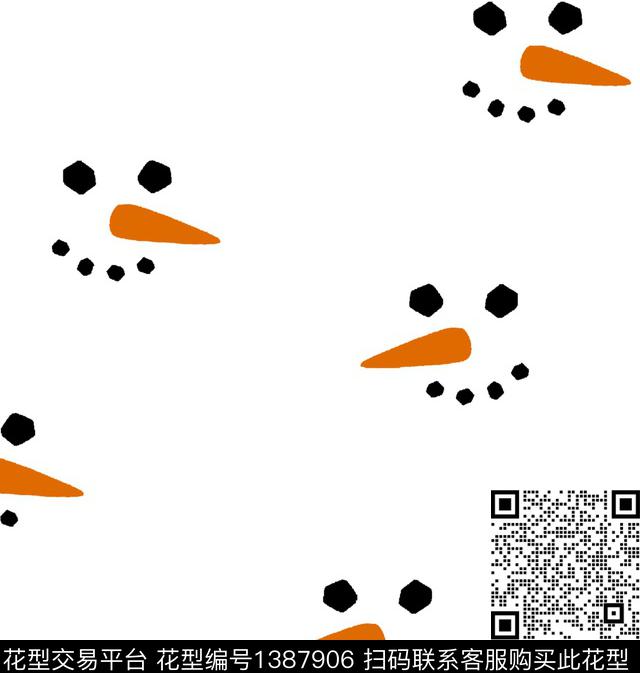 抽象卡通数码印花华亿平台下载（图片编号: 1387906） - 瓦栏（Walan）