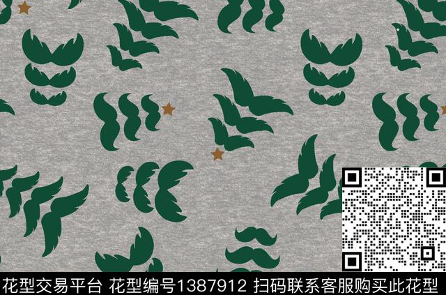 抽象卡通数码印花华亿平台下载（图片编号: 1387912） - 瓦栏（Walan）