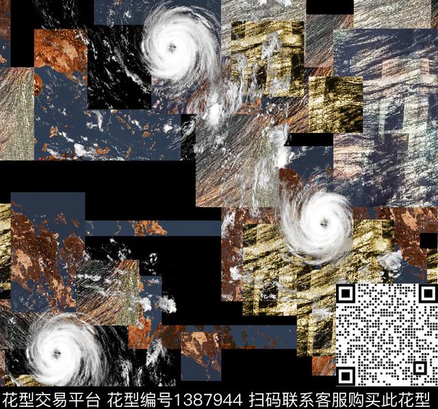 时尚男装大牌风数码印花华亿平台下载（图片编号: 1387944） - 瓦栏（Walan）