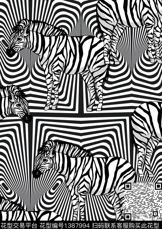 几何肌理复古数码印花华亿平台下载（图片编号: 1387994） - 瓦栏（Walan）