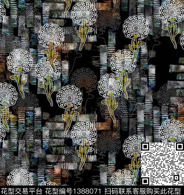 连衣裙肌理女装传统印花华亿平台下载（图片编号: 1388071） - 瓦栏（Walan）