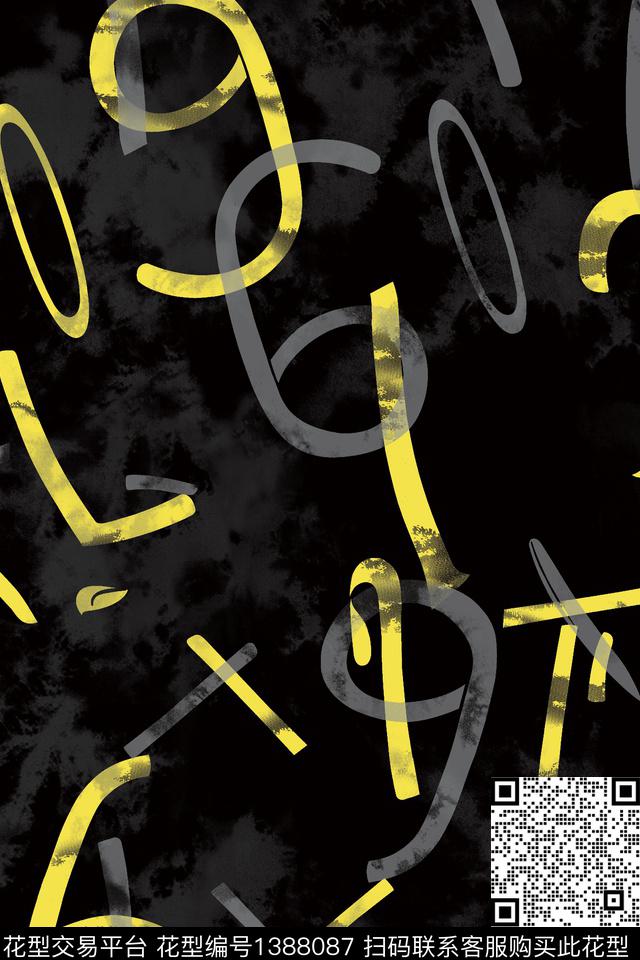 几何男装满版花字母传统印花华亿平台下载（图片编号: 1388087） - 瓦栏（Walan）