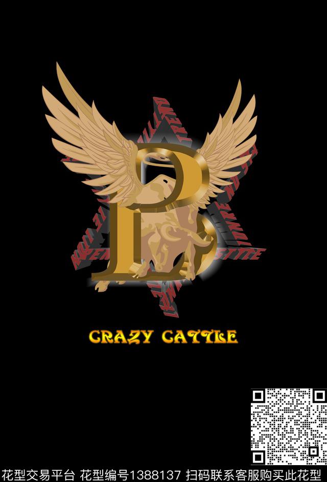 定位花字母男装数码印花华亿平台下载（图片编号: 1388137） - 瓦栏（Walan）