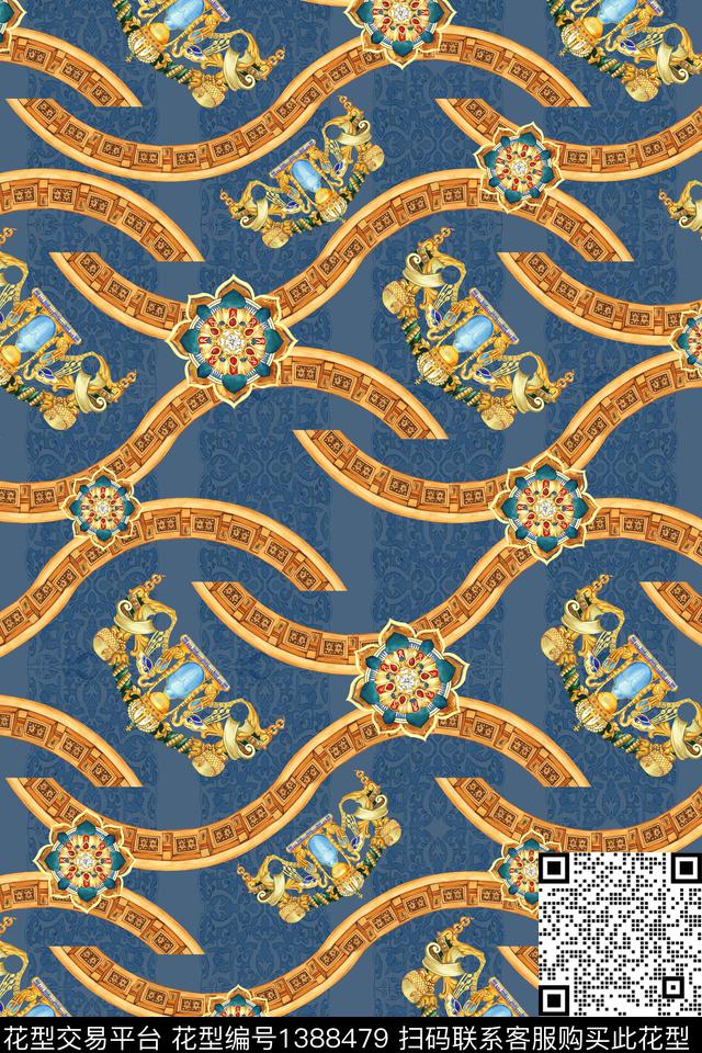 大牌风休闲艺术数码印花华亿平台下载（图片编号: 1388479） - 瓦栏（Walan）