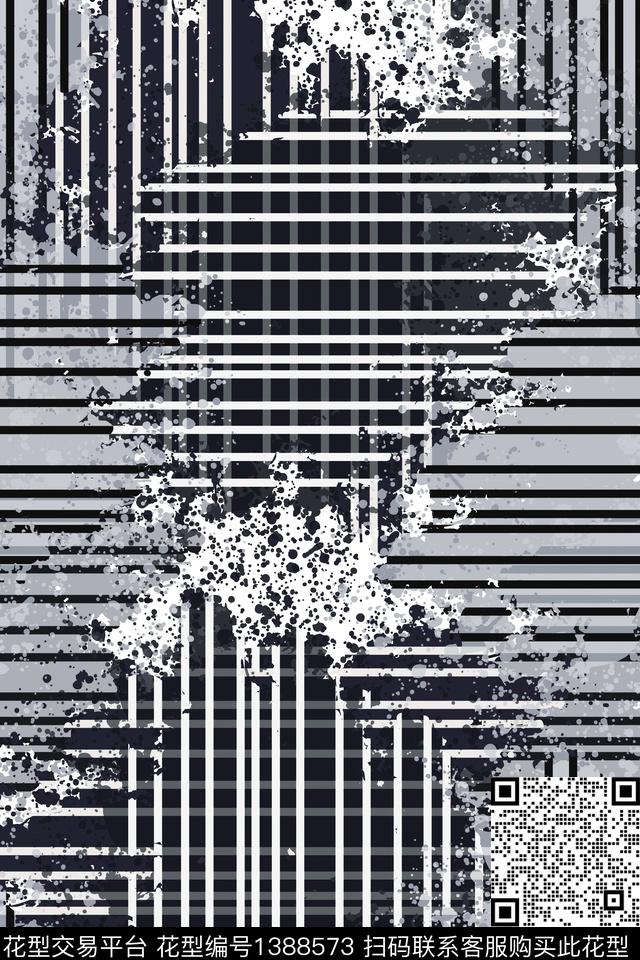 抽象男装户外家居服传统印花华亿平台下载（图片编号: 1388573） - 瓦栏（Walan）