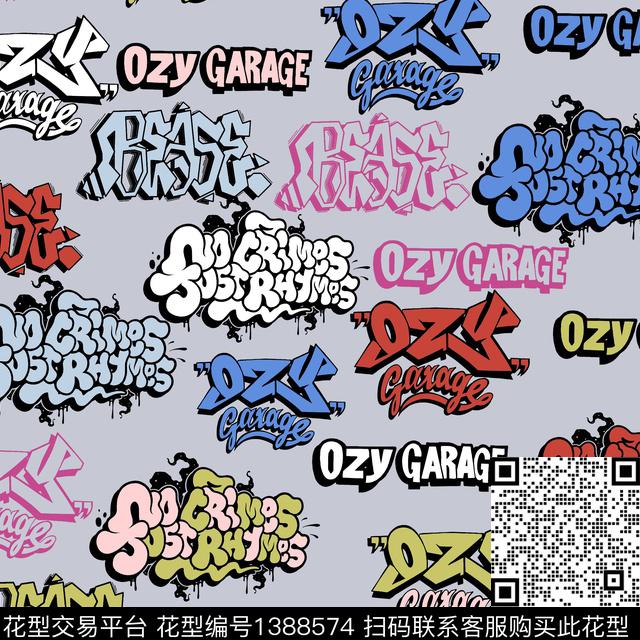 字母OFF-WHITE数码印花华亿平台下载（图片编号: 1388574） - 瓦栏（Walan）