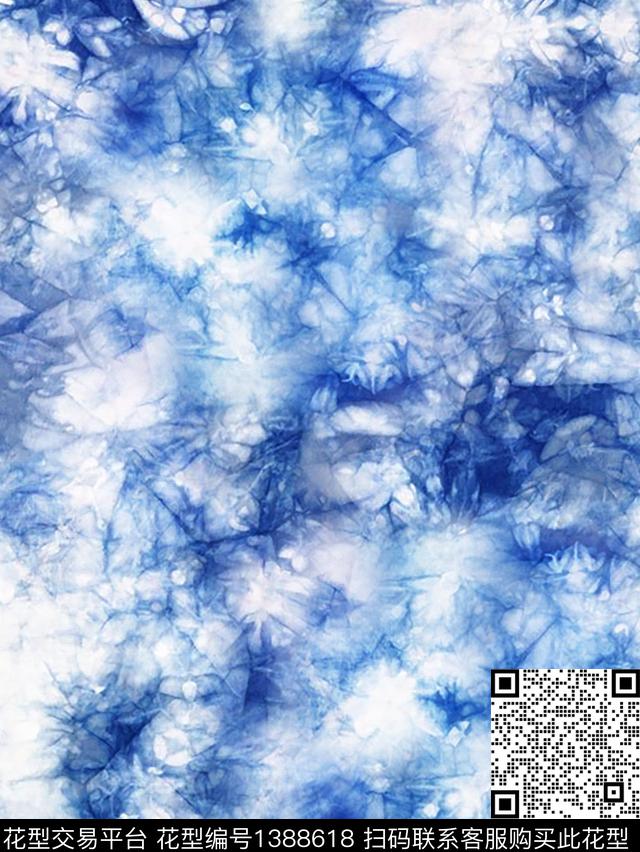 数码华亿平台扎染华亿平台女装数码印花华亿平台下载（图片编号: 1388618） - 瓦栏（Walan）