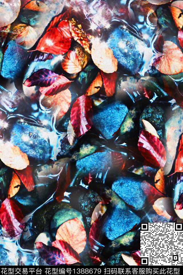 几何大牌风抽象数码印花华亿平台下载（图片编号: 1388679） - 瓦栏（Walan）