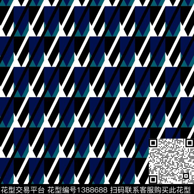 几何男装小碎花传统印花华亿平台下载（图片编号: 1388688） - 瓦栏（Walan）