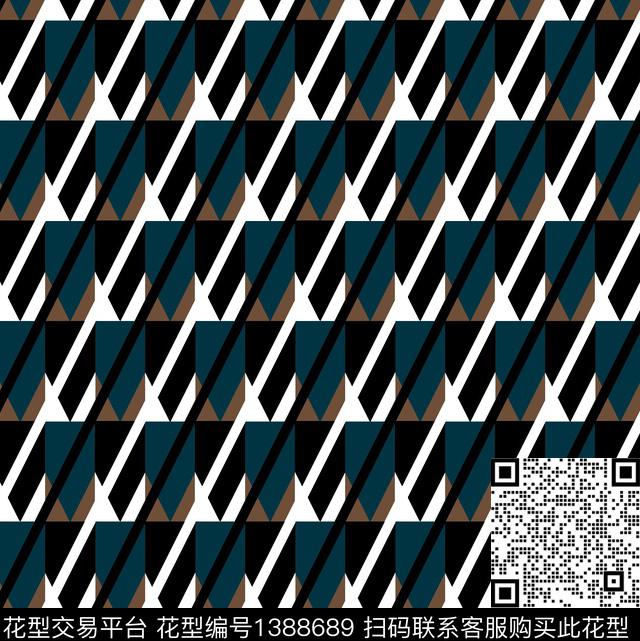 几何男装小碎花传统印花华亿平台下载（图片编号: 1388689） - 瓦栏（Walan）