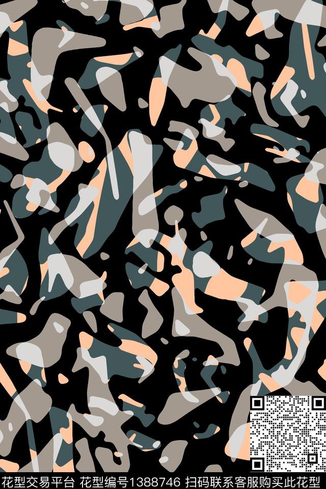 迷彩抽象配饰传统印花华亿平台下载（图片编号: 1388746） - 瓦栏（Walan）