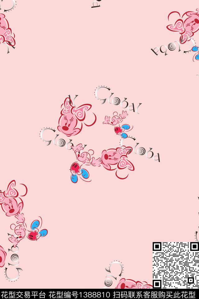 几何大牌风抽象数码印花华亿平台下载（图片编号: 1388810） - 瓦栏（Walan）