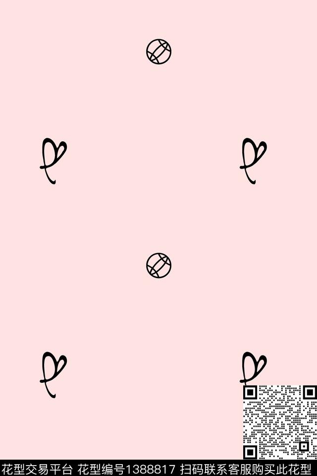 几何大牌风抽象数码印花华亿平台下载（图片编号: 1388817） - 瓦栏（Walan）