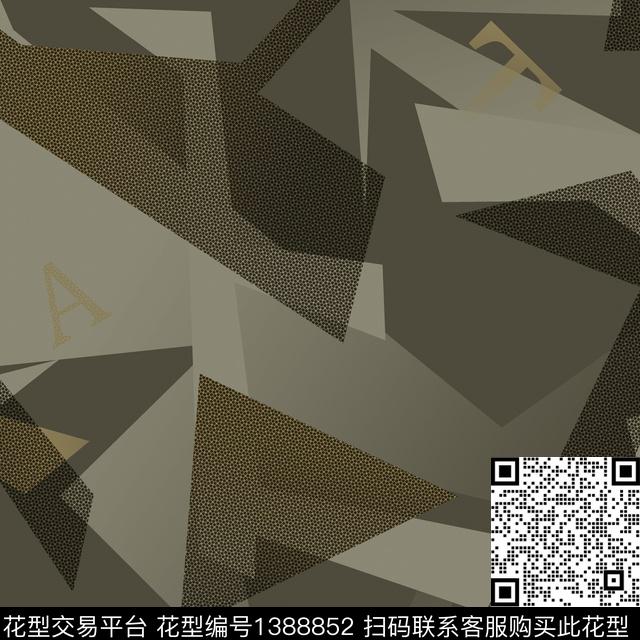 几何男装满版花抽象男装传统印花华亿平台下载（图片编号: 1388852） - 瓦栏（Walan）