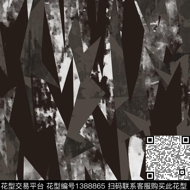 几何男装满版花抽象男装传统印花华亿平台下载（图片编号: 1388865） - 瓦栏（Walan）