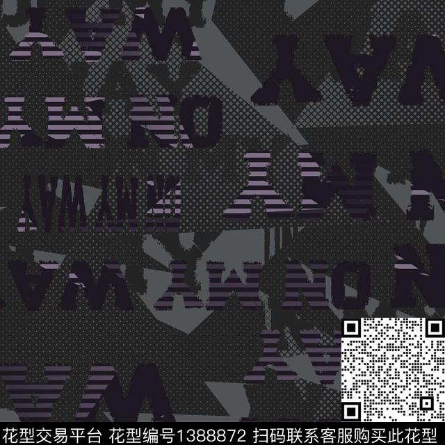 几何男装满版花字母传统印花华亿平台下载（图片编号: 1388872） - 瓦栏（Walan）