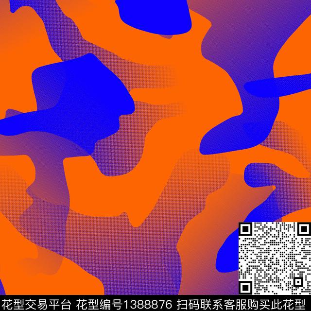 几何渐变迷彩传统印花华亿平台下载（图片编号: 1388876） - 瓦栏（Walan）