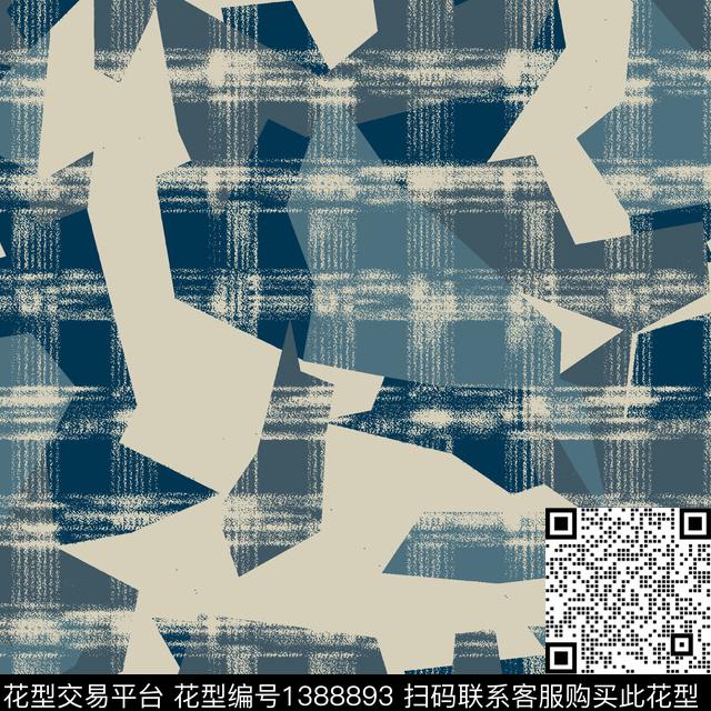 几何时尚格子传统印花华亿平台下载（图片编号: 1388893） - 瓦栏（Walan）