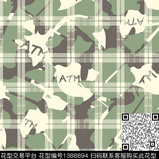 字母男装大牌风传统印花华亿平台下载（图片编号: 1388894） - 瓦栏（Walan）