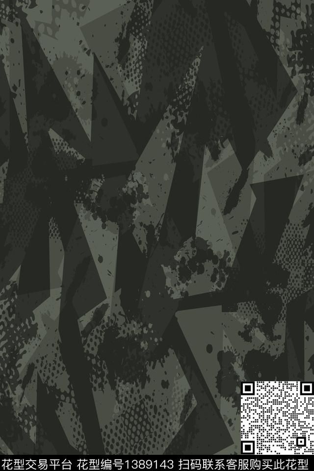 几何男装满版花男装传统印花华亿平台下载（图片编号: 1389143） - 瓦栏（Walan）