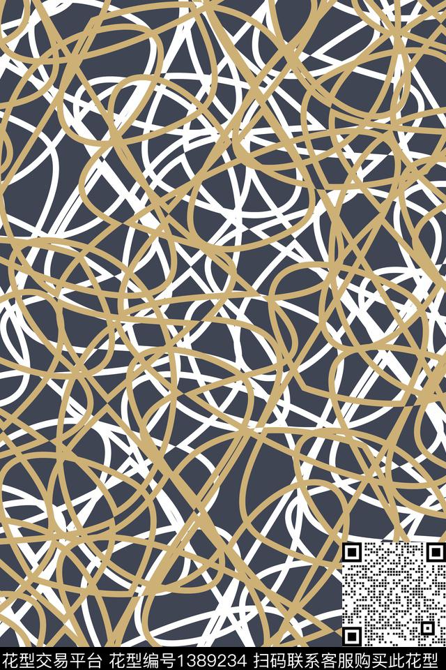 抽象男装户外家居服传统印花华亿平台下载（图片编号: 1389234） - 瓦栏（Walan）