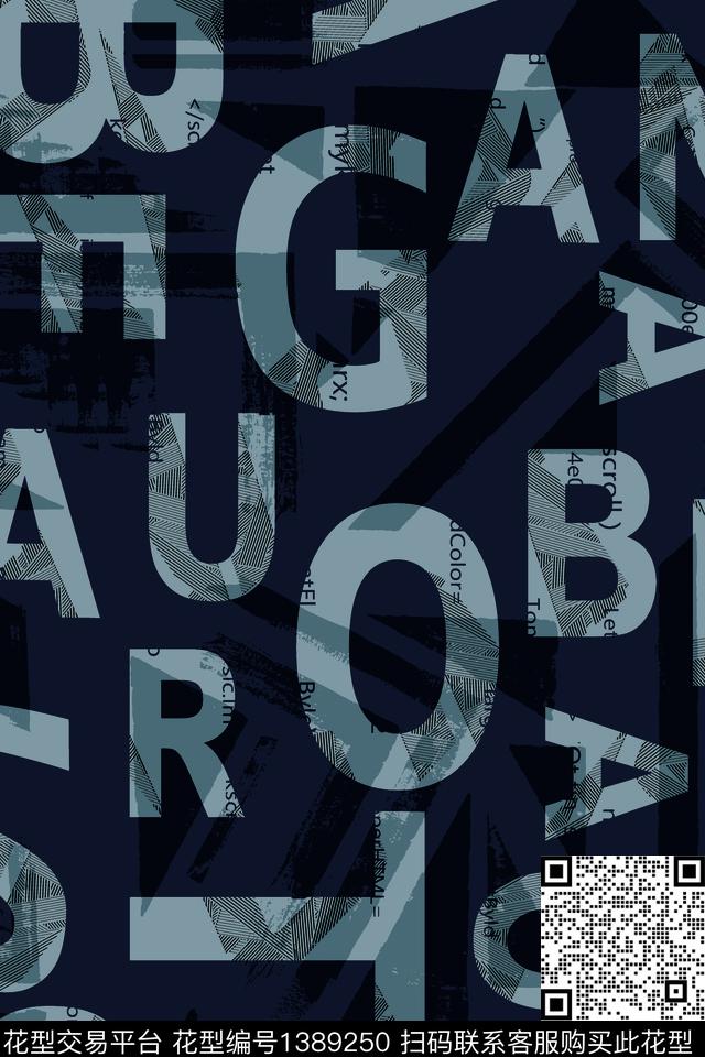 几何男装满版花字母传统印花华亿平台下载（图片编号: 1389250） - 瓦栏（Walan）