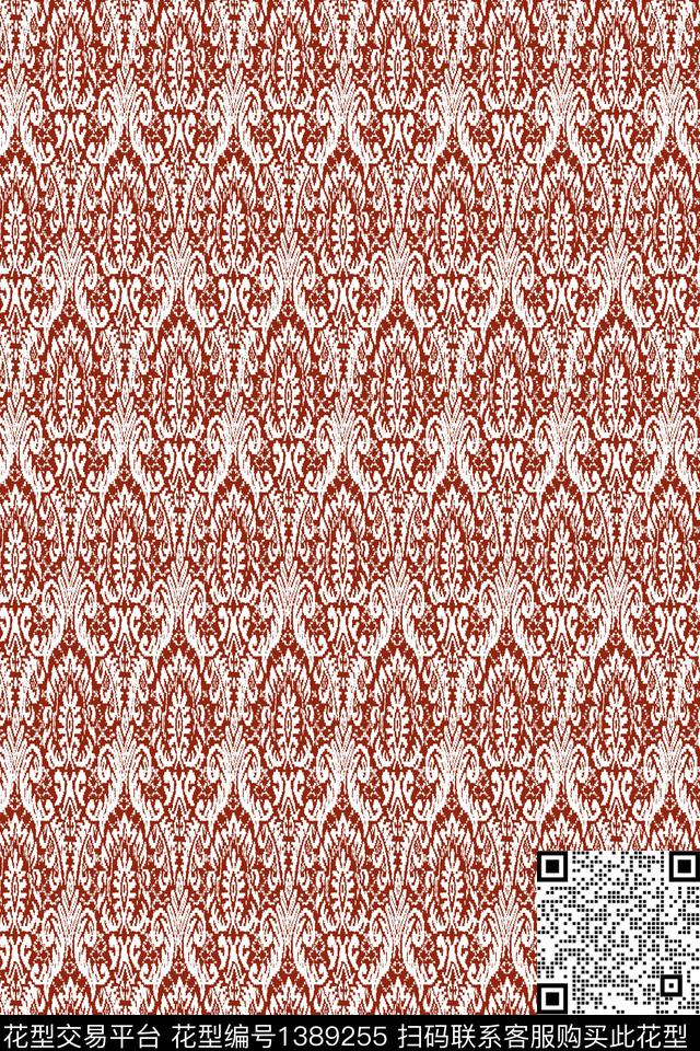 民族风格子几何传统印花华亿平台下载（图片编号: 1389255） - 瓦栏（Walan）