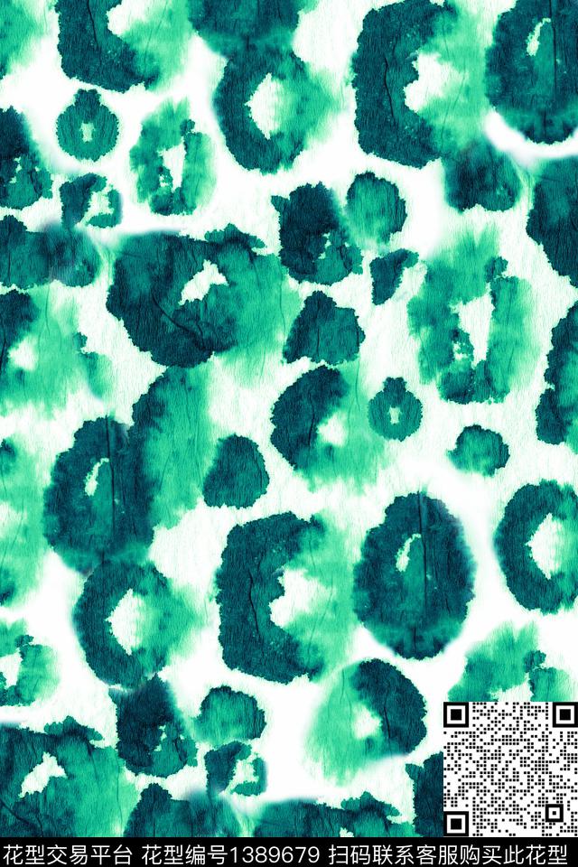几何扎染华亿平台大牌风数码印花华亿平台下载（图片编号: 1389679） - 瓦栏（Walan）