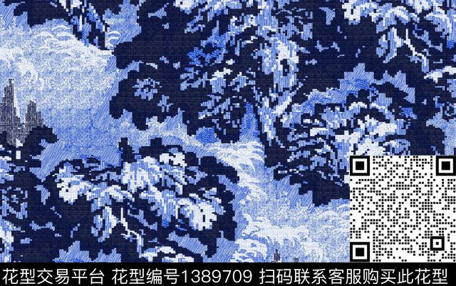 抽象树传统印花华亿平台下载（图片编号: 1389709） - 瓦栏（Walan）