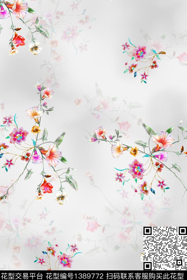 旗袍香云纱中国风数码印花华亿平台下载（图片编号: 1389772） - 瓦栏（Walan）