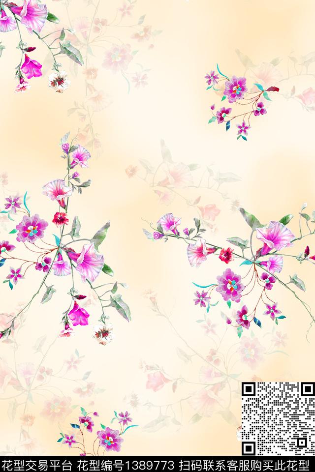 旗袍香云纱中国风数码印花华亿平台下载（图片编号: 1389773） - 瓦栏（Walan）