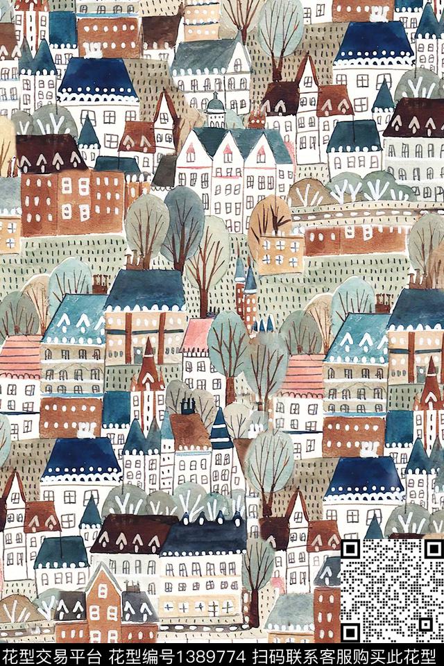 几何肌理大牌风数码印花华亿平台下载（图片编号: 1389774） - 瓦栏（Walan）