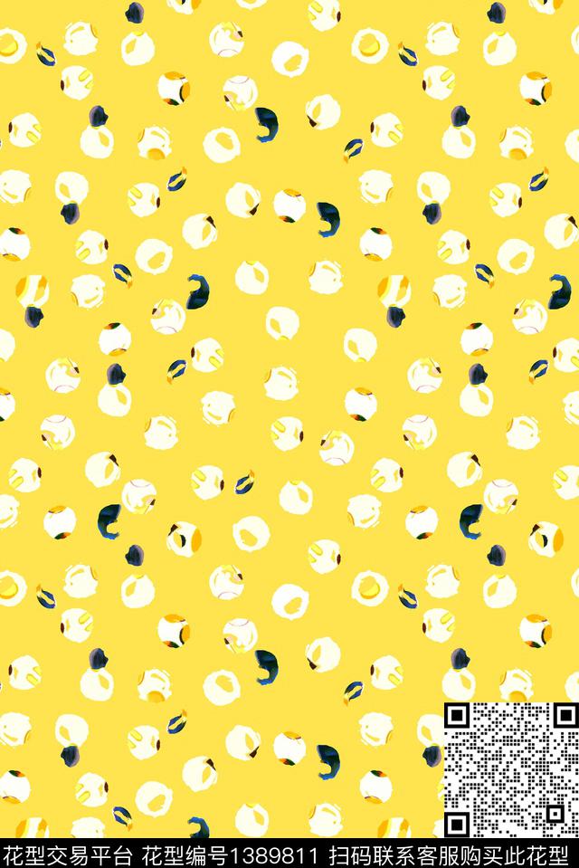 几何大牌风休闲数码印花华亿平台下载（图片编号: 1389811） - 瓦栏（Walan）