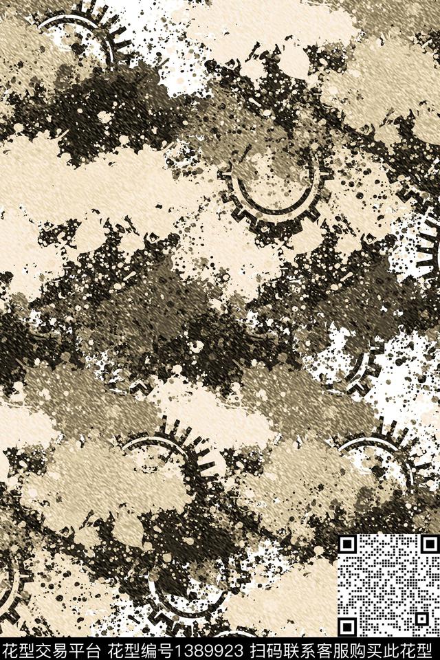 抽象男装户外家居服传统印花华亿平台下载（图片编号: 1389923） - 瓦栏（Walan）