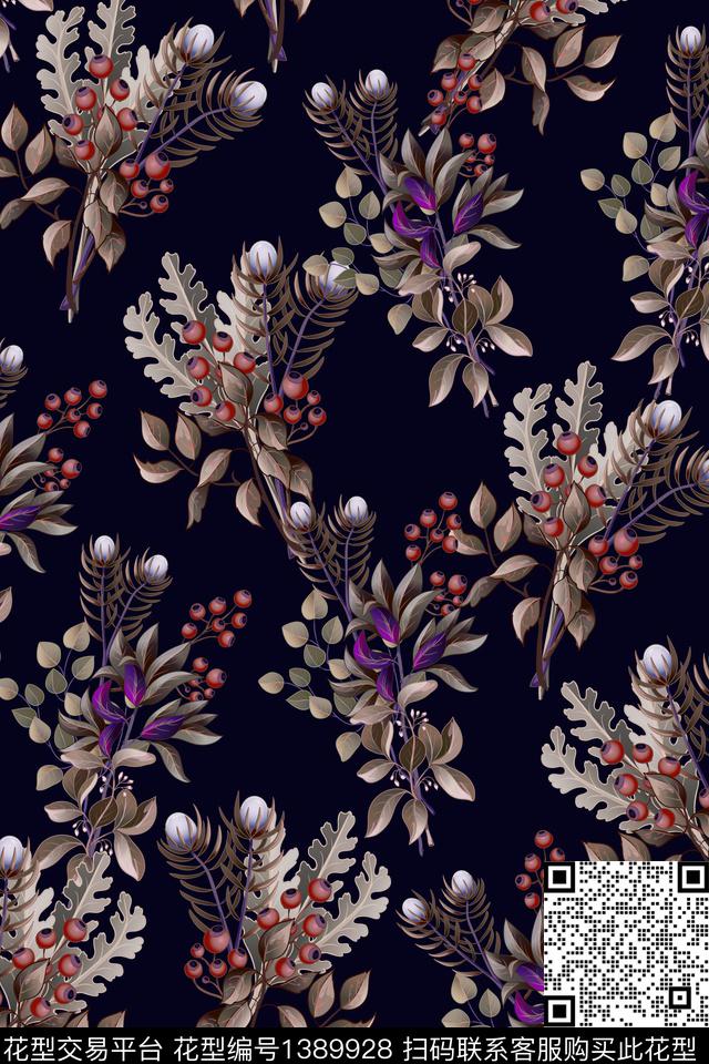 女装花卉小碎花数码印花华亿平台下载（图片编号: 1389928） - 瓦栏（Walan）