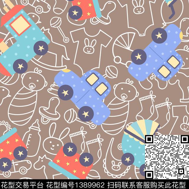 线条汽车玩具传统印花华亿平台下载（图片编号: 1389962） - 瓦栏（Walan）