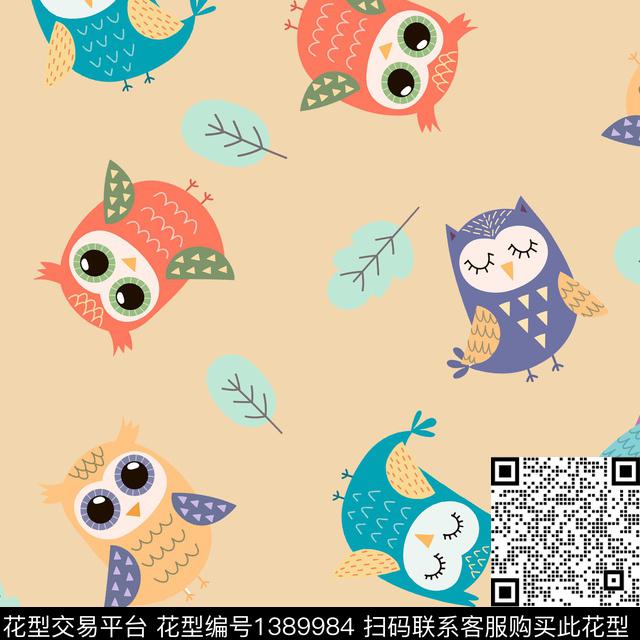 几何卡通动物1/2接传统印花华亿平台下载（图片编号: 1389984） - 瓦栏（Walan）