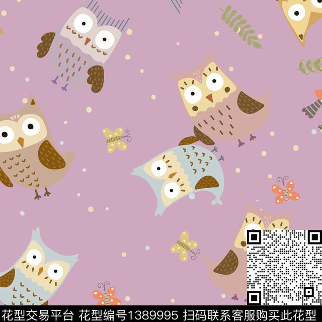 几何卡通动物1/2接传统印花华亿平台下载（图片编号: 1389995） - 瓦栏（Walan）