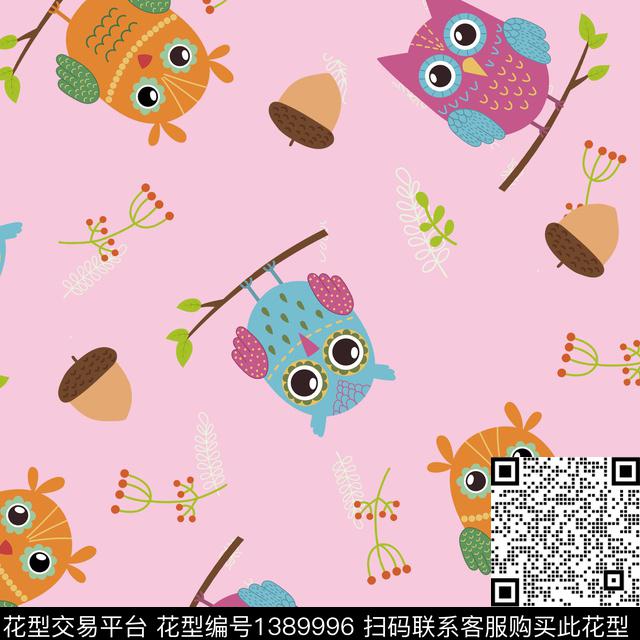 几何卡通动物1/2接传统印花华亿平台下载（图片编号: 1389996） - 瓦栏（Walan）