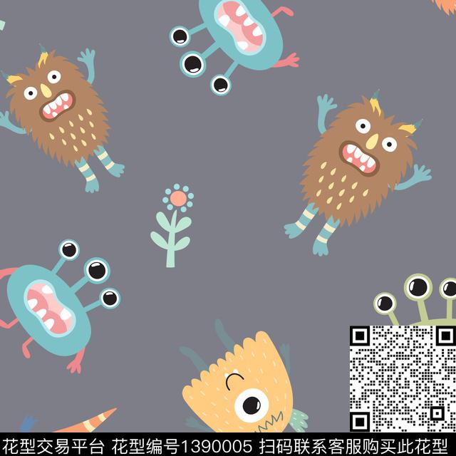 几何动物1/2接传统印花华亿平台下载（图片编号: 1390005） - 瓦栏（Walan）