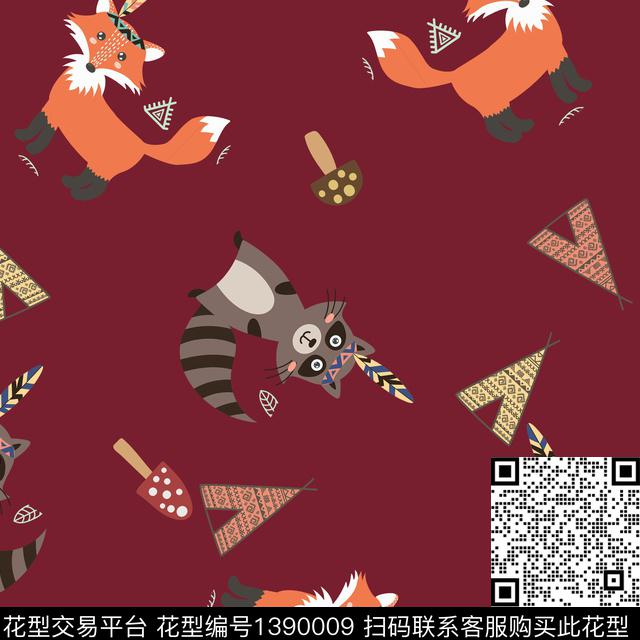 几何动物1/2接传统印花华亿平台下载（图片编号: 1390009） - 瓦栏（Walan）