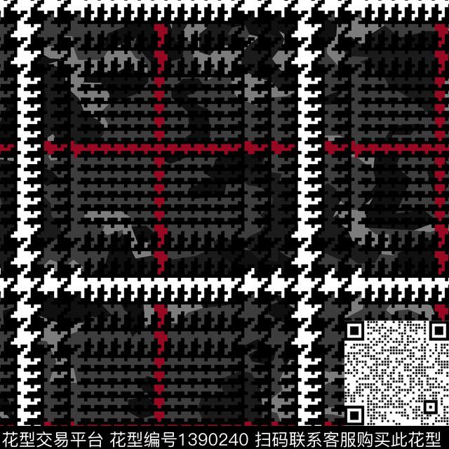 格子大牌风小碎花传统印花华亿平台下载（图片编号: 1390240） - 瓦栏（Walan）